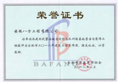 2018年建筑工程装饰奖（边防总队装饰项目）